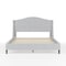 Martha Stewart Amelia Queen Upholstered Platform Bed w/Curved Headboard and Cushioned Siderails, Wood Slat, Gray TW-3WDB02B-Q-GY-MS - alternate 5